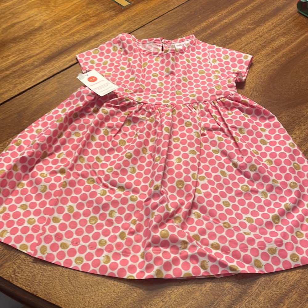 Smiling Button girls dress, nwt